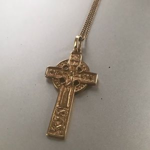 Rare Retired James Avery 4k Gold Cross 